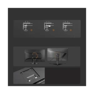 Brazo Soporte Para Monitor North Bayou V8 (1118751094) Gaming, Lake Blue, Rack Base, Para 32" A 60", De 2Kg Hasta 20Kg, Altura Ajustable, Luz Rgb - Imagen 14