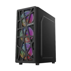 Case Fpmax (Cortex-B) Sin Fuente, Negro, Atx, 1 Panel Acrilico, X4 Fan, Led Rainbow - Imagen 3