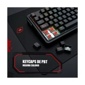 Teclado Inalambrico Redragon Ucal Pro 80% (K673Rgb-Pro-Sp) Negro, Mecanico, Switch Rojo, Bluetooth, Led-Rgb - Imagen 4