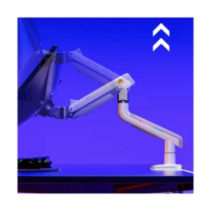 Brazo Soporte Para Monitor North Bayou F5-Xe (1113421107) Blanco, Rack Base, Para 32" A 60", De 2Kg Hasta 20Kg, Altura Ajustable, Luz Rgb - Imagen 5