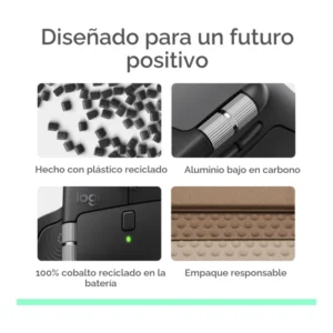 Mouse Inalambrico Logitech Mx Master 4 (910-007565) Grafito, Bluetooth, Ergonomico Con Retroalimentacion Haptica, Desplazamiento Ultrarrapido - Imagen 10