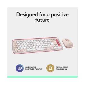 Combo Inalambrico Logitech Pop Icon Combo (920-013053) Rosa, Bluetooth, Escritura Comoda, Clics Silenciosos, Programables, Teclado+Mouse - Imagen 11
