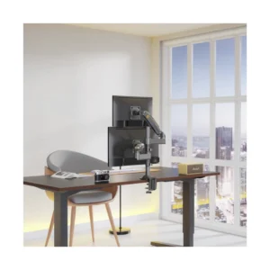 Brazo Soporte Para 2 Monitores North Bayou H180 (1100671106 H180) Rack Base, Para 17" A 35", De 2Kg Hasta 9Kg, Altura Ajustable, Resorte De Gas - Imagen 4