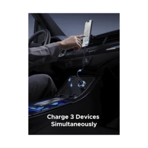 Cargador Para Automovil Ugreen Ec307 (45843) 30W, X2 Usb-C, X1 Usb-A, Adaptador De Encendedor De Cigarrillos - Imagen 3