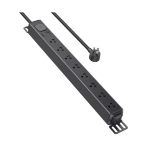Regleta Ugreen 8 Tomas S111 (25354) Negro, Montaje En Rack, 1875W, 15A, Sobretensiones Pdu, On/Off Switch - Imagen 3