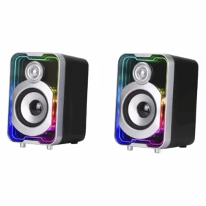Parlante Halion (Ha-S272) 6W, Negro, Bluetooth, Cable Dual Usb/Usb-C, Led-Rgb - Imagen 3