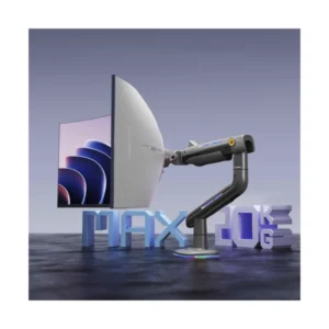 Brazo Soporte Para Monitor North Bayou F5 (1124671092) Matte Ch, Rack Base, Para 32" A 60", De 2Kg Hasta 20Kg, Altura Ajustable, Luz Rgb - Imagen 3
