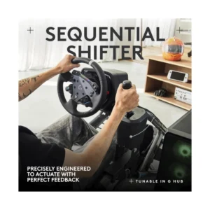 Rs Shifter Y Freno De Mano Logitech (941-000242) Cambio De Modo Facil, Mango Ajustable En Altura Y Abrazadera, Para Playstation, Pc, Xbox - Imagen 3