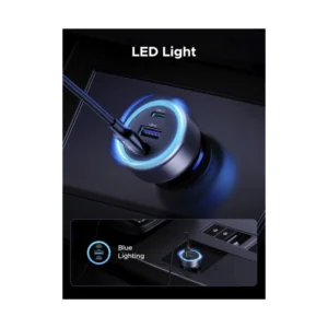 Cargador Para Automovil Ugreen Ec307 (45843) 30W, X2 Usb-C, X1 Usb-A, Adaptador De Encendedor De Cigarrillos - Imagen 4