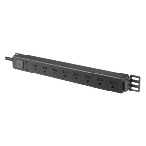 Regleta Ugreen 8 Tomas S111 (25354) Negro, Montaje En Rack, 1875W, 15A, Sobretensiones Pdu, On/Off Switch - Imagen 4
