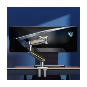 Brazo Soporte Para Monitor North Bayou J6 (1119781093) Gaming, Rosado, Rack Base, Para 32" A 60", De 2Kg Hasta 20Kg, Altura Ajustable, Luz Rgb - Imagen 4