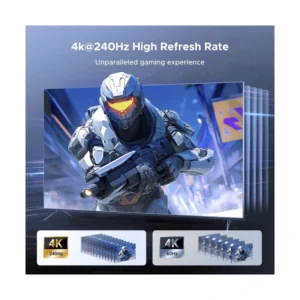 Switch Hdmi 2 X 1 Ugreen Aw700 (65877) 8K @60Hz, 2.1, Dolby Atmos 48Gbps, Trasmite Una Sola Imagen De Diferentes Equipos - Imagen 4