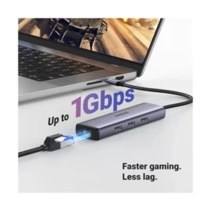 Adaptador Usb-C A 6 En 1 Ugreen Cm512 (15598) 1X Hdmi, X3 Usb-A, X1 Rj45 - Imagen 4