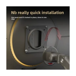 Brazo Soporte Para Monitor North Bayou A5 (1100031110 A5) Matte Ch, Rack Base, Para 17" A 32", De 2Kg Hasta 9Kg, Con Movimiento Completo, Resorte Meca - Imagen 5