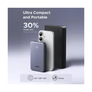 Power Bank Ugreen Pb528 (55985B) Portatil, Indicador Led Y Cable Usb-C Integrado, Carga Rapida Pd 30W, 20000Mah - Imagen 5