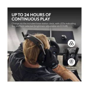 Auricular Inalambrico Astro A50 X (939-002126) Gaming, Negro, Omni-Platform, Base Station, Bluetooth, Hdmi 2.1 4K 120Hz Vrr, Bateria De 24 H - Imagen 6
