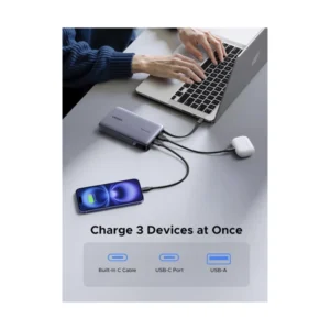 Power Bank Ugreen Pb551 (55992B) Portatil Nexode, Indicador Led Y Cable Usb-C Integrado, Carga Rapida 145W, 20000Mah - Imagen 6