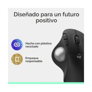 Mouse Inalambrico Logitech Ergo M575S (910-007031) Grafito, Bluetooth, Modo Trackball, Control Comodo Con El Pulgar, Seguimiento Preciso Y Fluido - Imagen 9