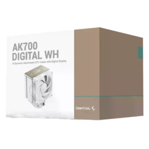 Disipador De Procesador Deep Cool Ak700 Digital Wh (R-Ak700-Whndmn-Gjd) Blanco, Pantalla Digital, Imitacion Madera, Socket 1155/1851-Am4/Am5 - Imagen 8