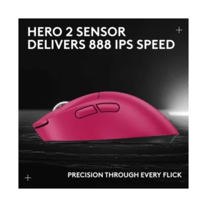 Mouse Inalambrico Logitech G Pro X Superlight 2 (910-006796) Magenta, Lightforce, Sensor Hero 2, 44000 Dpi, 60G - Imagen 13