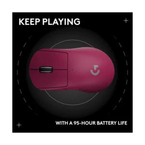 Mouse Inalambrico Logitech G Pro X Superlight 2 (910-006796) Magenta, Lightforce, Sensor Hero 2, 44000 Dpi, 60G - Imagen 14