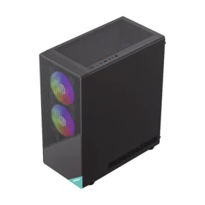 Case Gamemax (Focus) Sin Fuente, Negro, Atx, 1 Panel Vidrio, X3 Fan, Led-Argb - Imagen 3