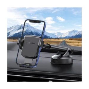 Soporte De Celular Para Auto Ugreen Lp200 (60990B) Negro, Sistema De Sujecion Por Gravedad, Fuerte Succion Para Fijarse Al Tablero O Parabrisas - Imagen 3