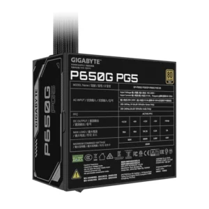 Fuente De Poder Gigabyte P650G Pg5 (Gp-P650G Pg5) 650W, Pcie 5.1, Atx 3.1, Gold - Imagen 4