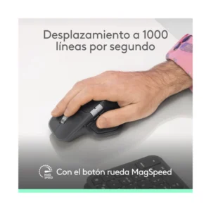 Mouse Inalambrico Logitech Mx Master 4 (910-007566) Blanco, Bluetooth, Ergonomico Con Retroalimentacion Haptica, Desplazamiento Ultrarrapido - Imagen 5