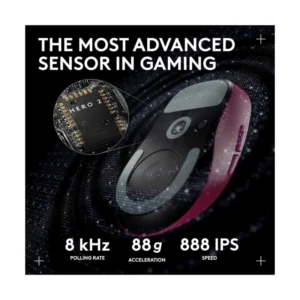 Mouse Inalambrico Logitech G Pro X Superlight 2 (910-006796) Magenta, Lightforce, Sensor Hero 2, 44000 Dpi, 60G - Imagen 5