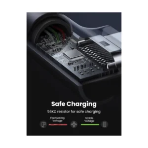 Cable De Carga & Datos Usb A Usb-C Ugreen Us284 (50942) Trenzado, Angulo 90 Grados Tipo C, Compatible Con Iphone 16, 2 Metros - Imagen 5
