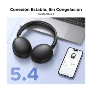 Auricular Bluetooth Ugreen (45018) Negro, 243G Ligero Comodo De Llevar, 80 Horas De Reproduccion - Imagen 5