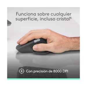 Mouse Inalambrico Logitech Mx Master 4 (910-007566) Blanco, Bluetooth, Ergonomico Con Retroalimentacion Haptica, Desplazamiento Ultrarrapido - Imagen 6