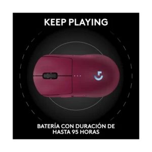 Mouse Inalambrico Logitech G Pro 2 Lightspeed (910-007308) Magenta, Lightforce, Sensor Hero 2, 44000 Dpi, 80G - Imagen 7