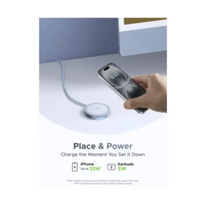 Base De Carga Inalambrica Ugreen W753 (55959) Magflow De 25 W, Con Certificacion Magsafe Qi2, Para Iphone 17/16/15, Compacto Y Delgado - Imagen 7
