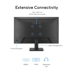 Monitor Asus 27" (Va279Hg) Fhd, Ips, Vga/Hdmi, 1Ms, 120Hz, Cuidado Ocular, Luz Azul Baja - Imagen 7