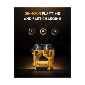 Auricular Bluetooth Gravastar Sirius Plus (Gs P9 Plus_ylw) Amarillo, Cancelacion De Ruido, Hasta 28 Horas, Llamadas Nitidas, Ipx4 Para Deportes/Trabaj - Imagen 8