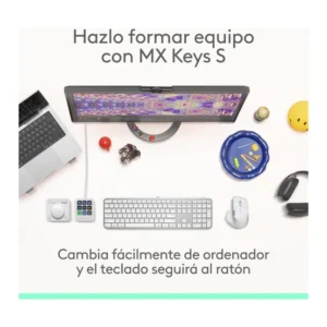 Mouse Inalambrico Logitech Mx Master 4 (910-007566) Blanco, Bluetooth, Ergonomico Con Retroalimentacion Haptica, Desplazamiento Ultrarrapido - Imagen 8