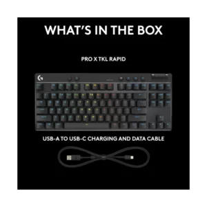Teclado Logitech G Pro X Tkl Rapid 80% (920-013131) Negro, Mecanico, Switch Magneticos Con Rapid Trigger, Rueda De Volumen Y Botones Multimedia, Rgb - Imagen 9