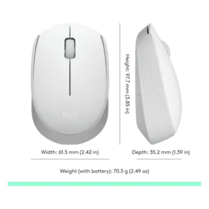 Mouse Inalambrico Logitech M170 (910-006864) Blanco, 1000 Dpi - Imagen 9
