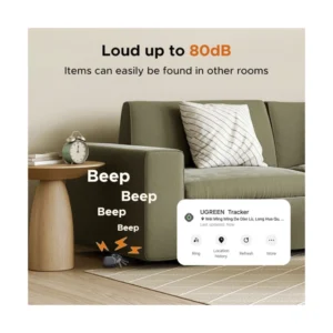 Localizador Inteligente Bluetooth Ugreen Cm829 (55769P) Paquete De 2, Localizador De Objetos, Para Llaves, Equipaje Y Pasaporte - Imagen 6