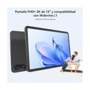 Tablet Blackview (Mega 2 Wifi) Gris, Pantalla Ips 2K 12", 256Gb Rom, 12Gb Ram, 9000Mah, Android 15, Cam 16Mp-8Mp - Imagen 7