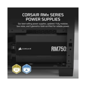Fuente De Poder Corsair Rm750X (Cp-9020285-Na) 750W, Gold, Atx 3.1 Y Pcie 5.1, Bajo Nivel De Ruido, Modular - Imagen 3