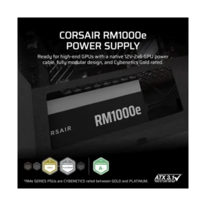 Fuente De Poder Corsair Rm1000E (Cp-9020297-Na) 1000W, Gold, Atx 3.1 Y Pcie 5.1, Condensadores Con Clasificacion De 105 C, Modular - Imagen 3