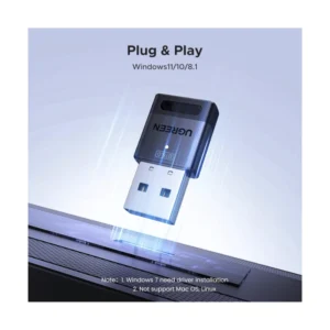 Usb Bluetooth Ugreen Cm748 (75073) Bt 6.0 Para Pc, Edr Y Ble, Receptor - Imagen 3