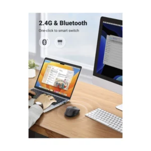 Mouse Inalambrico Ugreen Mu006 (90855) Gris, 6 Botones, Ergonomico, 4000 Dpi, Bluetooth - Imagen 3