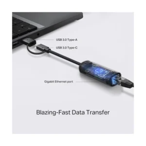 Adaptador Usb/Usb-C A Red Tp-Link (Ue310C) Carcasa Aluminio, Entrada Dual, Velocidad 10/100/1000 - Imagen 4