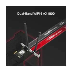 Tarjeta Pcie Inalambrico + Bluetooth 5.4 Mercusys Ax1800 (Ma70Xe) Wifi 6, 2.4Ghz/574Mbps, 5Ghz/1201Mbps, Antena X2, Wpa3, Mu-Mimo - Imagen 4