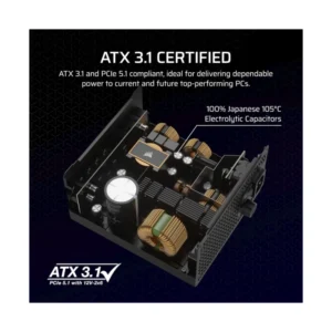 Fuente De Poder Corsair Rm850X (Cp-9020270-Na) 850W, Gold, Atx 3.1 Y Pcie 5.1, Bajo Nivel De Ruido, Modular - Imagen 4