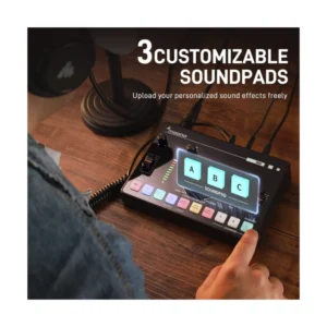 Mezcladora De Audio Maono Caster C2 Neo (Amc2 Neo) Negro, Bluetooth, Bateria Incorporada, Cancelacion De Ruido, Para Transmision En Vivo, Grabacion - Imagen 4